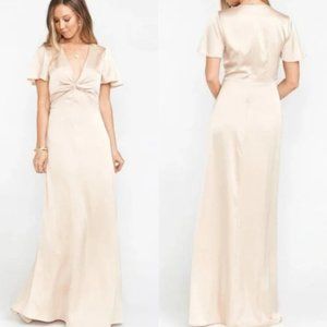 Show Me Your Mumu Champagne Rome Twist Dress L